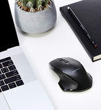 Amazon Basics USB Souris ergonomique sans fil de taille normale avec défilement rapide, Noir