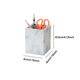 Lot de 10 porte-stylos carrés en papier - Créatif - Pour bureau, papeterie, crayons - Multicolore