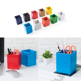 Lot de 10 porte-stylos carrés en papier - Créatif - Pour bureau, papeterie, crayons - Multicolore