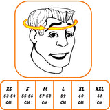 A-PRO SRL Casque Moto Jet Cafe Racer Homologué ECE 22-06 Visière Scooter Custom Orange L