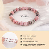 Lueaurra Idee Cadeau pour Femme Bracelet Pierres Naturelles Femme Original Cadeau Ado Fille Cadeaux Noel Femme Cadeau Anniversaire Bracelet Cadeau pour Amie Maman Sœur Maitresse