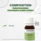 PRANARÔM - Tea Tree - Huile Essentielle Chémotypée - Défenses Naturelles - 100% Pure Et Naturelle - HECT - 10 ml