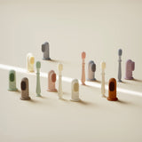 Moonkie Brosse à Dent Bebe, Set de Soin Bebe, Manuelle Brosse + Brosse Bébé Doigtier, 100% Silicone, Sans BPA, Brosses à Dents Doux et Confortable, Brosse Bébé, pour 3 Mois+(Menthe)