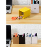 Lot de 10 porte-stylos carrés en papier - Créatif - Pour bureau, papeterie, crayons - Multicolore