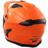 A-PRO SRL Casque Moto Jet Cafe Racer Homologué ECE 22-06 Visière Scooter Custom Orange L