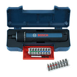 Bosch Professional tournevis sans-fil Bosch GO 3 (avec set de 8 embouts, porte-embout, câble USB-C, mini coffret), Blue, 06019H2201