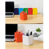 Lot de 10 porte-stylos carrés en papier - Créatif - Pour bureau, papeterie, crayons - Multicolore