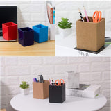 Lot de 10 porte-stylos carrés en papier - Créatif - Pour bureau, papeterie, crayons - Multicolore
