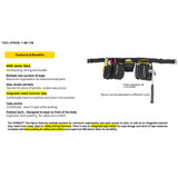 Stanley 1-96-178 Porte Outils en Toile 600 x 600 deniers - Nombreuses Poches - Renforcée avec Rivets en métal - Rembourré Sur l'Arrière pour Plus de Confort - Dimensions 60 x 25,5 x 7,5, Multicolore