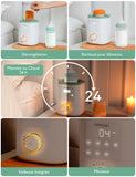 Momcozy Nutri Chauffe-Biberon, 9-en-1Chauffe Biberon avec Veilleuse, Contrôle Précis de la Température, Préserve les Nutriments du Lait Maternel, Compatible avec Tous les Biberons et le Lait Infantile