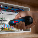 Bosch Professional tournevis sans-fil Bosch GO 3 (avec set de 8 embouts, porte-embout, câble USB-C, mini coffret), Blue, 06019H2201