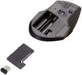 Amazon Basics USB Souris ergonomique sans fil de taille normale avec défilement rapide, Noir