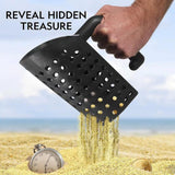 Outil de tamis à sable, accessoire de détection de métaux, outil de chasse au trésor de plage, pelle à sable, accessoire de pelle à sable portable pour détecteur de métaux, chasse au trésor sur la pla