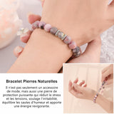 Lueaurra Idee Cadeau pour Femme Bracelet Pierres Naturelles Femme Original Cadeau Ado Fille Cadeaux Noel Femme Cadeau Anniversaire Bracelet Cadeau pour Amie Maman Sœur Maitresse