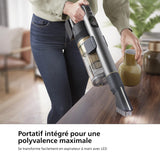 Philips Aspirateur sans Fil Aqua 7000 Series, Moteur Digital, PowerCyclone 12, Eclairage LED, Module Aqua Amovible, Autonomie de 80 Min, Inclus 2 Accessoires, Bleu (XC7053/01)