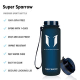 Super Sparrow Bouteille d'eau - Gourde - 500ml - sans BPA - Convient pour Le Sport, la randonnée, l'école, Le Bureau, en Plein air