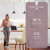 SCHEFFLER-Home Housse de Chaise Extensible « Emma » / Lot de 2 / Bordeaux/Housse de Chaise élastique en Coton/Housse Extensible avec Bande élastique/Housse de Chaise élégante