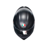 AGV K1 S ECE 22-06 Mono, Casque Moto Intégral Homologué ECE 22-06, Noir Mat, S
