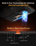 2025 17.6 Inch Laptop Computer with Office 365, 16GB RAM 640GB Storage, N5095 CPU, Windows 11, WiFi 6, Bluetooth 5.2, Backlit keyboard, Portable Thin Business Student Laptops for Work, School, Travel