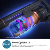 Philips Aspirateur sans Fil Aqua 7000 Series, Moteur Digital, PowerCyclone 12, Eclairage LED, Module Aqua Amovible, Autonomie de 80 Min, Inclus 2 Accessoires, Bleu (XC7053/01)