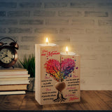 Funnli Cadeau Maman Anniversaire, Cœur Candélabre Cadeau Mere, Candélabre Idee Cadeaux de Noël Saint Valentin Fête des Mères Fete des Mere pour Maman