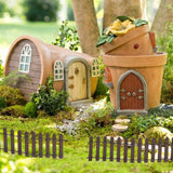 Clôture en Bois Miniature, Mini Clôture Décorative de Jardin, Café Barrière Miniature 90 x 5 cm, pour Jardin des Fées, Terrarium, Maison de Poupée, Bonsaï, Accessoires de Micro Paysage