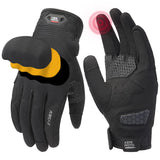 KEMIMOTO Gants de moto pour homme avec mousse polyuréthane, écran tactile, antidérapants, gants de sport pour moto, course, cyclisme, ATV, UTV, motocross, camping et randonnée