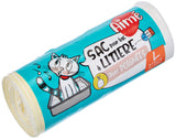 Aimé | Sacs Hygièniques Pour Litière Chat x8 Format Universel 50x38.5 cm | Sacs pour Bac à Litière avec Poignées Refermables pour le Bien-Être de votre Chat