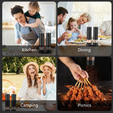 🧂 مطاحن ملح وفلفل كهربائية قابلة للشحن – طحن قابل للتعديل بلمسة واحدة ⚡ مثالية للمطبخ والشواء