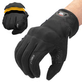 KEMIMOTO Gants de moto pour homme avec mousse polyuréthane, écran tactile, antidérapants, gants de sport pour moto, course, cyclisme, ATV, UTV, motocross, camping et randonnée