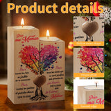 Funnli Cadeau Maman Anniversaire, Cœur Candélabre Cadeau Mere, Candélabre Idee Cadeaux de Noël Saint Valentin Fête des Mères Fete des Mere pour Maman