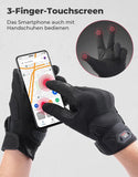 KEMIMOTO Gants de moto pour homme avec mousse polyuréthane, écran tactile, antidérapants, gants de sport pour moto, course, cyclisme, ATV, UTV, motocross, camping et randonnée
