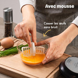 SILBERTHAL Mini Hachoir Manuel En Inox - 5 secondes - Avec Couvercle Et Racloir - Mixeur Coupe Oignons, Ail, Herbes