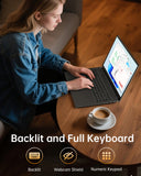 2025 17.6 Inch Laptop Computer with Office 365, 16GB RAM 640GB Storage, N5095 CPU, Windows 11, WiFi 6, Bluetooth 5.2, Backlit keyboard, Portable Thin Business Student Laptops for Work, School, Travel