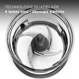 Kenwood CHP61.100WH, Mini Hachoir 500 W, Bol de 0,8 L, Blanc