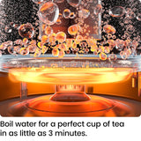 Chefman Electric Kettle with Tea Infuser, 1L 1500W, Removable Lid for Easy Cleaning, Boil-Dry Protection, Stainless Steel Filter, BPA Free, Auto Shut Off Hot Water Boiler, Small Electric Tea Kettle