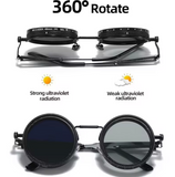 Lunettes “Mécaniques” Premium : Verres Polarisés UV400 + Filtre ND Intégré – Réglage Automatique, Design Haut de Gamme