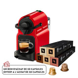 Nespresso Machine à café Original Inissia + Pack Capsules Offert 🎁